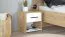 Set camera matrimoniale 4 pezzi | Rovere Artisan e bianco | Letto 160x200 cm, armadio, comodini, cassettiera