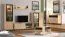 Soggiorno moderno 6 pezzi B Zvesdara | Rovere Artisan/Nero | 2 vetrine, mobile TV, mensola, cassettiera, tavolino | Bordi ABS