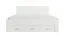 Letto king size "Doxato" 01, bianco, maniglie: metallo, 5 cassetti, superficie di sdraio: 180 x 200 cm