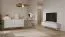 Soggiorno completo - Set D "Sloughia", 3 pz, bianco, maniglie e gambe: metallo
