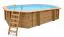 Piscina ovale Sunnydream 06, 6,40 x 4,00 metri, incluso sistema di filtraggio premium, materiale filtrante, scala per piscina, liner per piscina, telo per pavimento e pareti, giunti angolari in acciaio inox