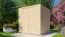 Casetta da giardino prefabbricata "Greven" 03, legno grezzo - spessore: 18 mm, SU: 4,18 m², tetto piano