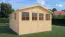 Casetta da giardino "Freital" 03, legno grezzo - 3,5 x 4,7 m, tetto a due falde