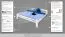 Letto super king 200x200 cm | Faggio massello laccato bianco | Easy Premium Line K4 | Montaggio rapido