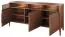 Cassettiera ampia con LED Gorica 06 | Rovere rustico | Vetro bronzo Antisol | Soft close | 85 x 180 x 50 cm