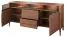 Cassettiera ampia 2 ante e 2 cassetti Gorica 08 | Rovere rustico | LED | 85 x 180 x 50 cm | Vetro bronzo