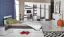 Armadio per cameretta Emiliana 06 | Pino chiaro e grigio scuro | 195x45x40 cm | Design moderno