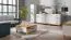Scaffale Panduros 07 | Bianco pino e marrone rovere | 128 x 45 x 40 cm | Pratico e moderno