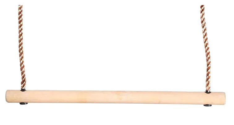 Trapezio da ginnastica in legno con corda regolabile | Larghezza 58 cm | Conforme EN 71