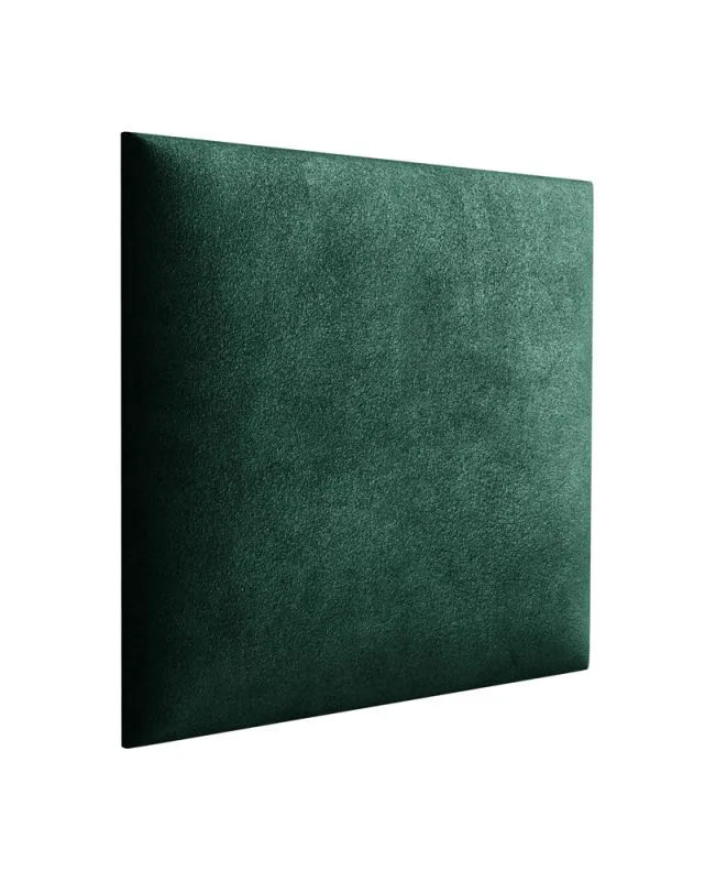 Pannelli imbottiti per tappezzeria | Set 10 pezzi | Velluto verde scuro | 38 x 40 cm