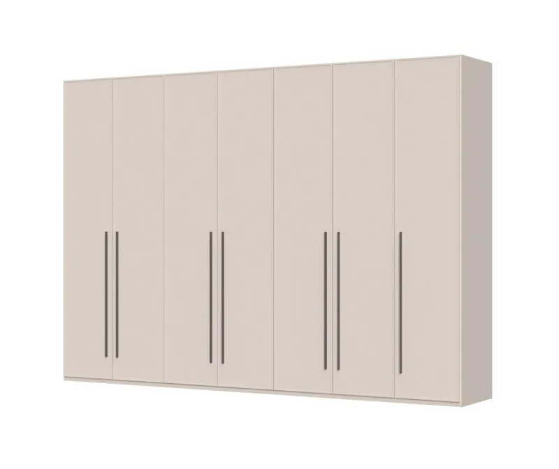 Armadio Neiafu 25 | 224 x 317 x 56 cm | 7 ante battenti | Soft-Close | Piedini regolabili