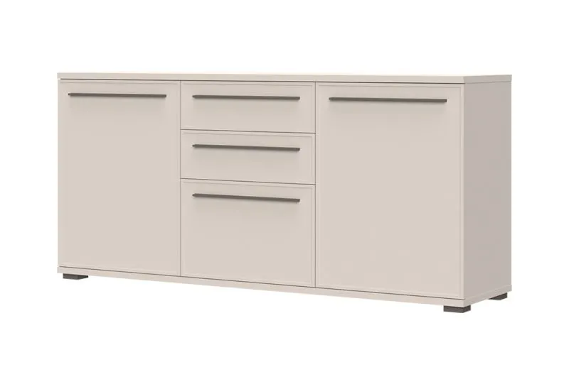 Madia Neiafu 124 | Color cashmere | 3 ante | 2 cassetti | 5 scomparti | 85 x 180 x 46 cm | Design moderno