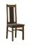 Sedia classica da pranzo Bachtel 06 | Legno massiccio di faggio rovere | Imbottitura grigio scuro | 99 x 42 x 54 cm
