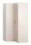 Armadio angolare "Sarandi" 03, beige, maniglie: rovere, 8 scomparti, 1 barra appendiabiti, illuminazione a LED, Sistema "Soft-Close", 105 x 103 x 206 cm