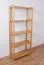 Scaffale in pino massello color ontano Junco 55B | 163 x 70 x 30 cm | 4 ripiani spaziosi