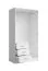 Armadio "Hydra", bianco, 3 cassetti, 1 anta a battente, 1 anta a specchio, 1 barra appendiabiti, 101 x 58 x 200,5 cm