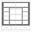 Armadio scorrevole Lusatian 20 | Bianco/Nero | Specchio frontale | 12 scomparti, 3 cassetti | 218 x 203 x 61 cm