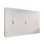 Armadio con ante a specchio "Zainab" 06, bianco, maniglie: oro, 6 ante, 3 scomparti, 3 barre appendiabiti, Sistema "Soft-Close", bordi in ABS, 300 x 52 x 202 cm