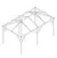 Gazebo in legno Alegre Grande, pino impregnato a pressione - misure: 290 x 490 cm (l x p)