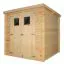 Casetta da giardino prefabbricata "Wien", spessore 19 mm, tetto piano - 200 cm x 200 cm (l x p) - incl. cartone catramato