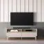 Mobile TV "Humboldt" 07, color cashmere/rovere Cremona, gambe: metallo, 2 cassetti, Sistema "Soft-Close", 154 x 40 x 55 cm