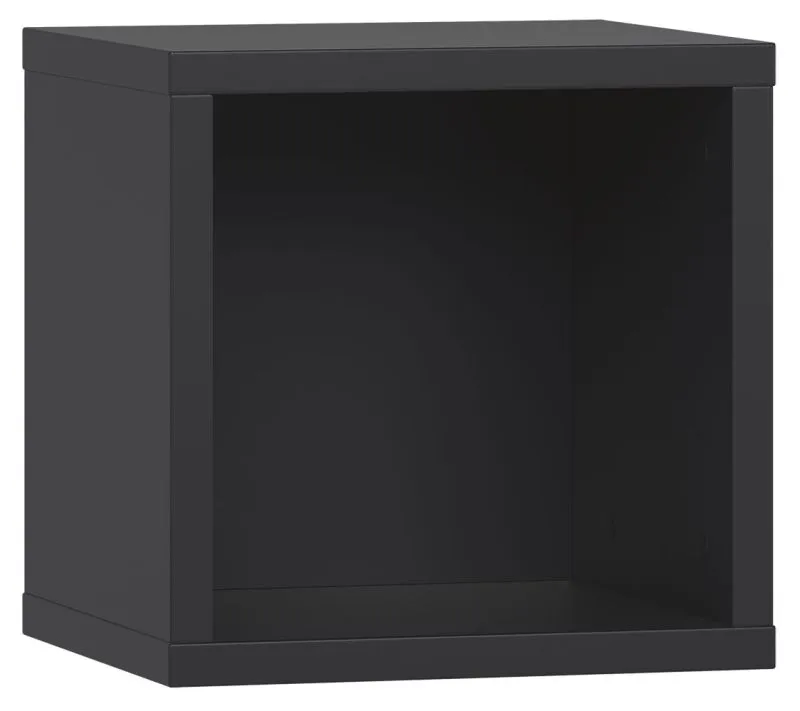 Mensola da parete nera | 32 x 32 x 30 cm | Design compatto e moderno | Truciolato resistente