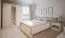 Vetrina Badile 05 | Bianco pino e marrone | 187 x 127 x 39 cm | Stile country e dettagli rustici
