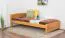 Letto singolo 80, pino massello, color ontano, incl. rete a doghe - 100 x 200 cm