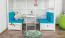 Set 2 cuscini per letto a soppalco Tim | Colore blu intenso | Comfort e stile moderno