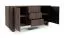 Madia "Mexicali" 05, color noce Lincoln, 2 ante a battente, 3 cassetti, 4 scomparti, funzione “push-to-open”, 150 x 40 x 70 cm