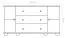 Madia pino massello bianco Junco 169 | Design moderno | Ampio spazio | 78 x 140 x 47 cm