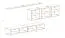 Pensile sospeso moderno Balestrand 260 | Rovere Wotan | 150 x 340 x 40 cm | Apertura push-to-open