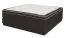 Letto matrimoniale boxspring 140x200 cm | Base a molle Bonnell | Materasso molle insacchettate | Topper lattice | Colore antracite