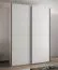 Armadio ad ante scorrevoli "Tampa", bianco, 2 ante scorrevoli, 11 scomparti, 2 barre appendiabiti, 2 specchi, Sistema "Soft-Close", bordi in ABS, 245,5 x 180 x 64 cm