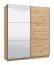 Armadio scorrevole Kule 04 rovere Artisan | 1 anta a specchio | 6 scomparti | 210 x 179 x 62,5 cm