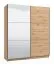 Armadio scorrevole Kule 04 rovere Artisan | 1 anta a specchio | 6 scomparti | 210 x 179 x 62,5 cm