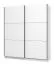 Armadio con ante scorrevoli Kule 03 | Bianco moderno | 6 scomparti | 1 barra appendiabiti | 210 x 179 x 62,5 cm