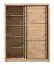 Armadio scorrevole Panevo 02 | Rovere Artisan | 6 scomparti | 1 barra appendiabiti | 215,5x166x60 cm