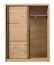 Armadio scorrevole Panevo 02 | Rovere Artisan | 6 scomparti | 1 barra appendiabiti | 215,5x166x60 cm