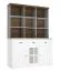 Scaffale Segnas | Pino bianco e rovere marrone | 111 x 130 x 35 cm | 9 ripiani spaziosi