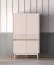 Credenza"Humboldt" 04, color cashmere/rovere Cremona, gambe: metallo, Sistema "Soft-Close", 4 ante, bordi in ABS, 92 x 40 x 156 cm