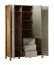 Cameretta completa B Braianik 5 pezzi | Rovere Wotan/beige | Piedini 36 mm | Maniglie oro opaco | Protezione ABS