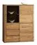 Soggiorno 4 pezzi Jussara | Rovere parzialmente massello ambra | Design moderno | Massima funzionalità