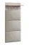 Appendiabiti Sviland 18 | Rovere Wellington e beige | 1 ripiano | 4 ganci | 160 x 60 x 28 cm