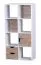 Scaffale versatile, colore: bianco / rovere Sonoma - Dimensioni: 120 x 60 x 29 cm (A x L x P), con 2 cassetti e scomparto per l'anta