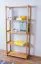 Scaffale in pino massello color ontano Junco 55B | 163 x 70 x 30 cm | 4 ripiani spaziosi