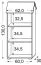 Scaffale per cameretta Daniel 02 | bianco/grigio | 130 x 62 x 30 cm | Design moderno e robusto