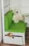 Set 2 cuscini per letto a soppalco Tim | Verde vivace | Comfort ottimale | Dimensioni compatte