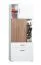 Armadio Bulolo 24 | Bianco e Noce | 198 x 80 x 38 cm | Design moderno e spazioso