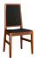 Sedia da pranzo "Postira" 50 | Noce e nero | Design moderno | 95 x 55 x 46 cm